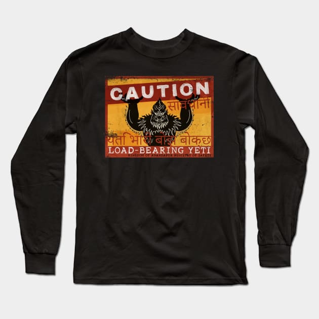 Load-Bearing Yeti Long Sleeve T-Shirt by ThemeParkPreservationSociety